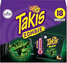 „Takis Zombie“ daugiapakė „Habanero“ ir agurko skonio super aštrūs susukti tortiljų traškučiai – 18 vnt. pakuotė