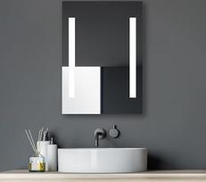 „Talos Horizon“ LED vonios veidrodis iš stiklo ir aliuminio, 4 200 K, 50 x 70 cm