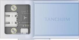 „TANCHJIM SPACE2“ ausinių stiprintuvas – išskirtinio dizaino, lengvas, nešiojamas DAC su dviem išėjimais (3,5 mm / 4,4 mm) - Mėlynas gradientas | Du CS43131, energiją taupantis DAC, „PureBridge“ USB skaitmeninio perdavimo lustas, DSD256, PCM 32 bitai/384