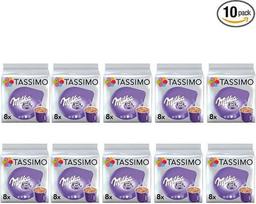 „Tassimo Milka“ karšto šokolado kapsulės – 10 pakuočių (80 gėrimų)