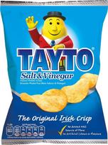 „Tayto“ druskos ir acto skonio traškučiai iš Airijos (8 pakuotės po 37 g)