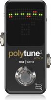 „TC Electronic Polytune 3 Noir“ – mažytis polifoninis derintuvas su įvairiais derinimo režimais ir įmontuotu „Bonafide“ buferiu