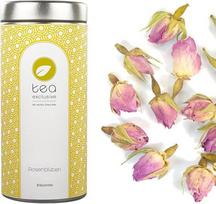 „Tea Exclusive“ ekologiška rožių žiedlapių arbata | Gėrimui ir maistui tinkamos gėlės bei rožių pumpurai | Birioji arbata (ekologiška arbata, ekologiška arbata) | Taip pat tinka kaip dekoracija – skardinė, 50 g