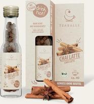 „TEABALLS“ arbata „Naturally Cloudy Chai Latte“, 1 x 11 g, apie 150 arbatos rutuliukų, iš kurių galima paruošti apie 30–75 puodelius arbatos, 100 % augalinės kilmės, kaip buvo rodoma Vokietijos televizijos laidoje „Das Ding Des Jahres“