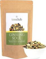 „TeaClub“ žolelių arbata „Ginseng Soul“ (palaidi) 100 g – burokėliai, imbieras, citrinžolė | Vaisių skonio žolelių arbatos mišinys, ženšenis, saldymedžio šaknis, imbieras ir burokėliai, be kofeino, be glitimo, žolelių arbata, „Doypack“ pakuotė