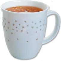 „TeaLogic“ arbatos puodelis „Starlight“ – puodelis su žvaigždžių motyvu – „Tea Logic“ iš plonos kaulinės porcelianos (350 ml)