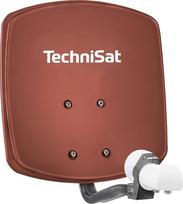 „Technisat Digidish 33“ palydovinė antena, 33 cm, su tvirtinimo komplektu ir dvigubu LNB – raudona