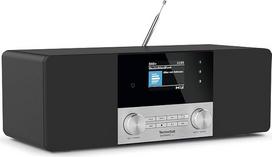„TechniSat Digital Radio 4/4C“ stereo DAB radijas | Garso transliacija per „Bluetooth“, ausinių lizdas, AUX įvestis, radijo žadintuvas, 20 vatų RMS, „Elac“ garsiakalbis, juodos spalvos