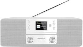„TechniSat DIGITRADIO 370 CD IR“ – internetinis radijas (DAB+, FM, CD grotuvas, „WLAN“, „Bluetooth“, spalvotas ekranas, USB, AUX, ausinių lizdas, žadintuvas, 10 vatų, nuotolinio valdymo pultas) Balta
