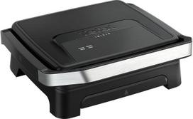 „Tefal Inicio Classic“ 2-in-1 kontaktinis ir „Panini“ grilis, 2000 W, kompaktiškas dizainas, nerūdijančio plieno korpusas, sulčių surinkimo dėklas, nelipnios kepimo plokštės, juodos spalvos, GC271810