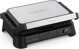 „Tefal SuperGrill GC520DE0“ kontaktinis grilis „3-in-1“ – 2200 W, „XL BBQ“ funkcija, 800 cm² kepimo plotas, trys orkaitės padėtys, termostatas, nelipni danga, juoda/sidabrinė