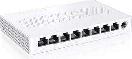 „Tenda SE108“ 2,5Gbit komutatorius su 8 prievadais, nevaldomas 2,5GB tinklo komutatorius ir LAN skirstytuvas („Plug-and-Play“ Ethernet komutatorius, be ventiliatoriaus, skirtas statyti ant stalo arba montuoti ant sienos, idealiai tinka 2,5G NAS, serveri