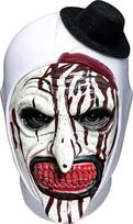 „Terrifier Art“ klouno kaukė, baisi Helovino klouno kaukė su mini cilindru, siaubo klouno pilna kaukė, skirta Helovinui, karnavalui, Faschingui, Fastnachtui ir vakarėliams