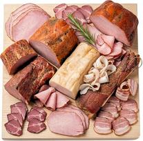 „The Castle of Flavor“ lenkiškų rūkyklų rinkinys, 1,6 kg | 5 vakuuminiu būdu supakuoti rūkyklų rinkiniai, kuriuose yra kumpis, kiaulienos nugarinė, pilvo lašiniai, kiaulienos šukutė ir lašiniai – tinka pietums arba dovanai.