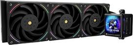 „Thermalright Elite Vision 360 ARGB BLACK“ AIO procesoriaus skysčio aušintuvas, IPS LCD ekranas su 320 x 320 skiriamąja geba, skirtas AM4/AM5/Intel LGA1700/1851, 2,73 colio magnetinis LCD ekranas, skirtas vaizdams rodyti