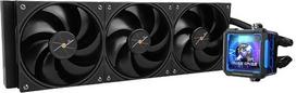 „Thermalright FW PRO 360 Black“ 360 mm AIO procesoriaus skysčio aušintuvas, 2,73 colio IPS LCD ekranas su 320 x 320 skiriamąja geba, skirtas AM4/AM5/Intel LGA1700/1851/115X/1200