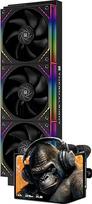 „Thermalright TR Levita Vision 360 ARGB Black“ procesoriaus AIO aušintuvas su belaidžiu ventiliatoriaus valdymu, 2400x1080 raiškos išlenktas ekranas, skirtas AM4/AM5, „Intel LGA1851/1700“ procesoriams, 6,67 colių 3D ekranas