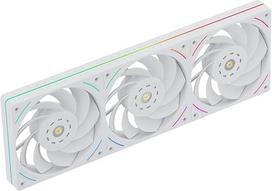 „Thermalright“ TL-UB36RW 120 mm tylusis PWM serijos 3 ventiliatorius su atbuline sukimosi funkcija, skirtas procesoriaus skysčio aušinimo sistemai ir korpuso aušinimui, baltos spalvos su 5 V ARGB šviesos juosta