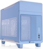 „Thermaltake TR100“ mini bokštelis, ypač kompaktiškas, hortenzijos mėlynos spalvos
