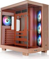 „Thermaltake View 380 XL TG ARGB“ vidutinio dydžio kompiuterio korpusas su 4 mm storio grūdintu stiklu, palaiko E-ATX ir XL formato pagrindines plokštes, USB-C jungtis priekinėje įvesties/išvesties plokštėje, suderinamas su 360 mm radiatoriumi, didelio or