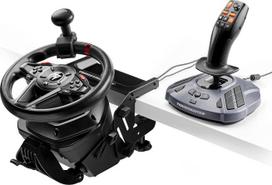 „Thrustmaster T128 SimTask Pack“ su lenktynių vairu ir „FarmStick“: išsami valdymo ir priedų sistema, skirta žemės ūkio simuliacijos žaidimams kompiuteryje