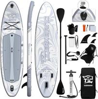 „TIGERXBANG“ pripučiama stovinčiojo irklavimo lenta 10'/11'15,2 cm su SUP priedais, aukščiausios kokybės irklavimo lenta suaugusiems ir paaugliams