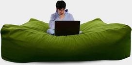 „Tinkama sėdimoji pagalvė tavo projektui“ – didžiulė „Giant Bean Bag XXL“ sėdimoji pagalvė su putų dribsnių užpildu, 140 x 200 x 70 cm (Aruba 34)