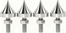 „Tissting“ garsiakalbių smeigės M6/M8/M10/M12 iš nerūdijančio plieno, Hi-Fi amortizatoriai, izoliaciniai diskai, garsiakalbių rezonansinės kojelės, smeigės, skirtos stiprintuvams, CD ir DVD grotuvams (M8), 4 vnt. rinkinys