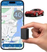 „TKMARS“ automobilinis mini GPS sekiklis su SIM kortele, buvimo vietos nustatymas realiuoju laiku per programėlę, magnetinis tvirtinimas, 1500 mAh baterija, GPS siųstuvas su judesio signalu automobiliui ir motociklui, geografinė riba, 6 mėnesių istorija,