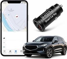 „TKMARS“ USB į automobilio cigarečių degiklį su transporto priemonės sekimo funkcija, 20 W USB-C ir USB-A automobilinis įkroviklis, GPS sekiklis automobiliui be ABO, suderinamas su „iOS“ sistemomis, apsauga nuo vagystės ir transporto priemonės paieškos fu