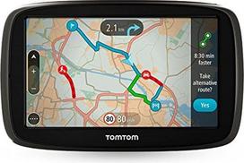„TomTom Go 51“ 5 colių GPS navigacijos prietaisas, skirtas naudoti visame pasaulyje (įskaitant Jungtinę Karalystę ir visą Europą), su visą gyvenimą atnaujinamais žemėlapiais ir eismo informacija per išmanųjį telefoną