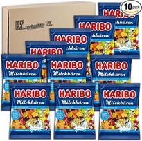 „TopDealMile“ – „Haribo“ pieno meškiukų atsargų rinkinys: 10 vnt. po 160 g vaisinių guminukų su vaisių sultimis ir neriebiu pienu