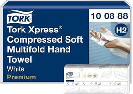 „Tork Xpress“ suspausti minkšti daugkartinio sulankstymo popieriniai rankšluosčiai, balti, H2, „Premium“, 2 sluoksniai, M-sulankstymo, dideli, 12 x 170 vnt., 100888