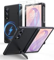 „TORRAS Ostand L1“ dėklas „Samsung Galaxy Z Fold 8“ su „MagSafe“ funkcija, juodos spalvos