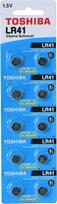 „Toshiba“ LR41 1,5 V šarminės baterijos, 10 vnt.