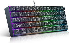 „Tosuny“ 60 % laidinė žaidimų klaviatūra, 61 klavišo RGB apšvietimas, itin kompaktiška žaidimų klaviatūra, 25 klavišai be konfliktų, membraninės klaviatūros su mechaniniu pojūčiu, skirtos darbui ir žaidimams