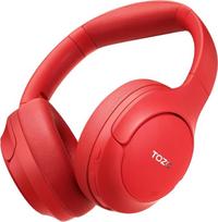 „TOZO HT2“ ausines su „Bluetooth“, hibridinės aktyvios triukšmo slopinimo ausinės, belaidės „Bluetooth“ ausinės su valdymu per programėlę, aukštos raiškos garso kokybė, 60 valandų grojimo laikas, gilūs bosai, patogios ausinės, raudonos