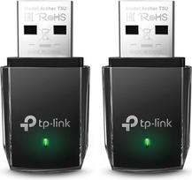 „TP-Link Archer T3U AC1300“ USB belaidžio tinklo adapteris (iki 867Mbps 5 GHz dažniu ir nuo 400Mbps iki 2,4 GHz dažniu, USB 3.0, MU MIMO, suderinamas su „Windows 11/10/8.1/8/7/XP“, „Mac OS 10.15“ ir ankstesnėmis versijomis)