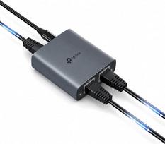„TP-Link EH210“ LAN skirstytuvas 1 į 2 (Gigabit Ethernet skirstytuvas) | Komplekte yra USB maitinimo laidas ir „Cat 5e“ tinklo laidas | Aliuminio korpusas, „Plug & Play“, 2 prievadų LAN komutatorius