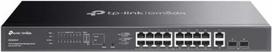 „TP-Link Omada ES220GMP“ PoE komutatorius – 20 prievadų gigabito komutatorius su paprasta valdymo sistema, 16 PoE+ prievadais (250 W), 2 SFP lizdais, VLAN, QoS, valdymu per debesį, montavimu į stelažą, skirtas verslui