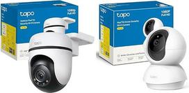 „TP-Link Tapo C500“ lauko stebėjimo kamera su „Wi-Fi“, 360 laipsnių kampu; „Tapo C200“ 360° vidaus stebėjimo kamera su „Wi-Fi“, FHD 1080P, naktinio matymo funkcija