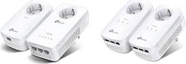 „TP-Link“ belaidžio tinklo „Powerline“ adapterių rinkinys TL-WPA8631P KIT (dviejų dažnių belaidis tinklas, 1200Mbit/s), baltas, ir „Powerline“ adapterių rinkinys TL-PA8030P KIT (1300Mbit/s „Homeplug AV2“, 2 x 2-MIMO, kištukinis) baltas