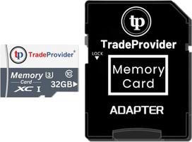 „TradeProvider“ TF atminties kortelė, skaitymo greitis iki 140MB/s, A1, C10, U3, V30, 4K vaizdo įrašymas, skirta išmaniesiems telefonams, dronams, planšetiniams kompiuteriams, „Dash“ saugos kameroms (su adapteriu ir 32GB)
