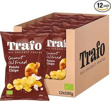 „Trafo“ ekologiški bulvių traškučiai, kepti kokosų aliejuje, 12 x 100 g (1,2 kg)