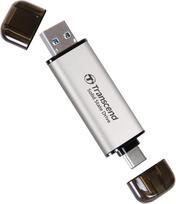 „Transcend ESD310“ 2 TB išorinis SSD su dviem USB-C/A jungtimis, 1050MB/s greičio ypač spartus diskas, skirtas „iPhone 17“, „16“ ir „15“, „MacBook“, „iPad“ ir kompiuteriams | Greitas failų perdavimas TS2TESD310S