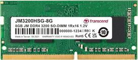 „Transcend JetRam“ 8GB DDR4 3200 atminties modulis (RAM) 1Rx16 CL22 1,2 V be buferio SO-DIMM, skirtas nešiojamiesiems kompiuteriams