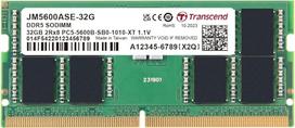 „Transcend JetRam“ 32GB DDR5 5600 atminties modulis (RAM) 2Rx8 CL46 1,1 V be buferio SO-DIMM, skirtas nešiojamiesiems kompiuteriams