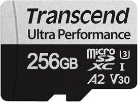 „Transcend“ 256GB „microSD“ kortelė (340 $), 160MB/s, „microSDXC“, U3, V30, A2
