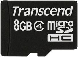 „Transcend“ „Micro SDHC“ atminties kortelė, 4 klasės, 8GB