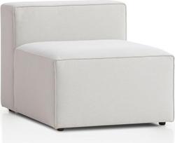 „Traumnacht Genua“ modulinė sofa, individualiai suderinama svetainės zona, sėdimoji dalis be porankių, patvarus baldinis audinys, pagaminta pagal Vokietijos kokybės standartą, balta